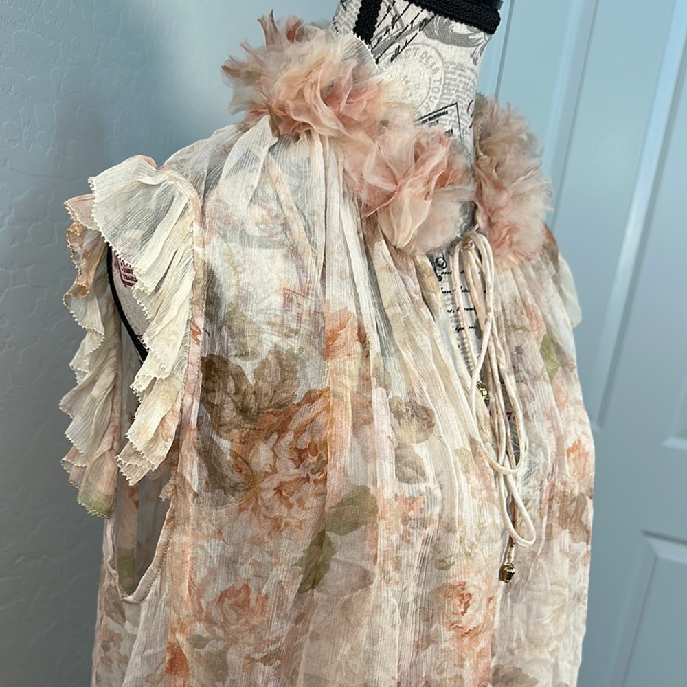 NWT Zimmermann Floral Ruffle Top - Picture 4 of 17